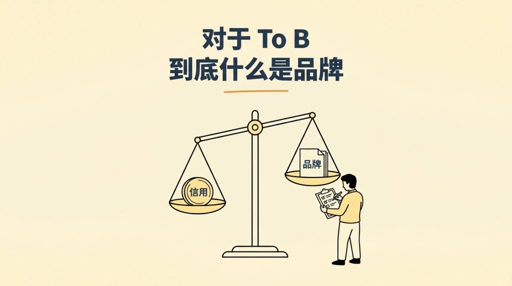 对于To B，到底什么是品牌