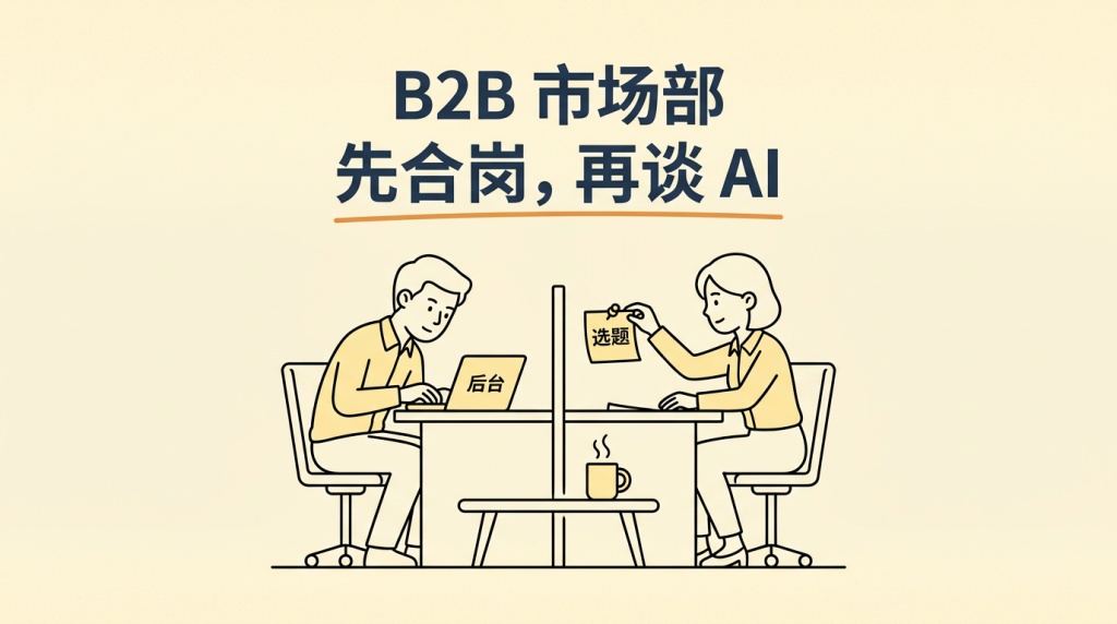 B2B 市场部：先合岗，再谈 AI