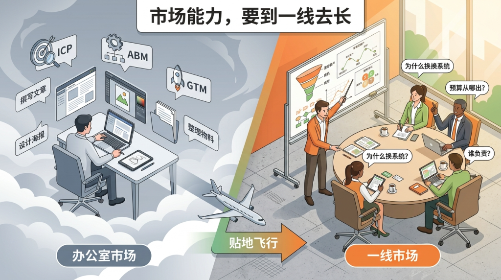 市场同学的能力，要到一线去长