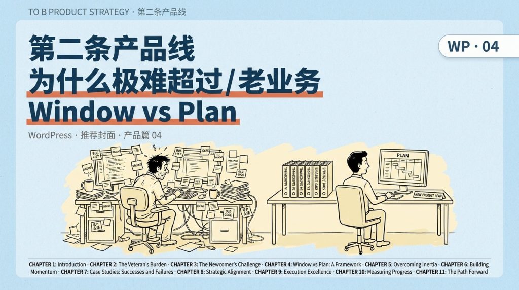 为什么 To B 公司的第二条产品线极难超过老业务