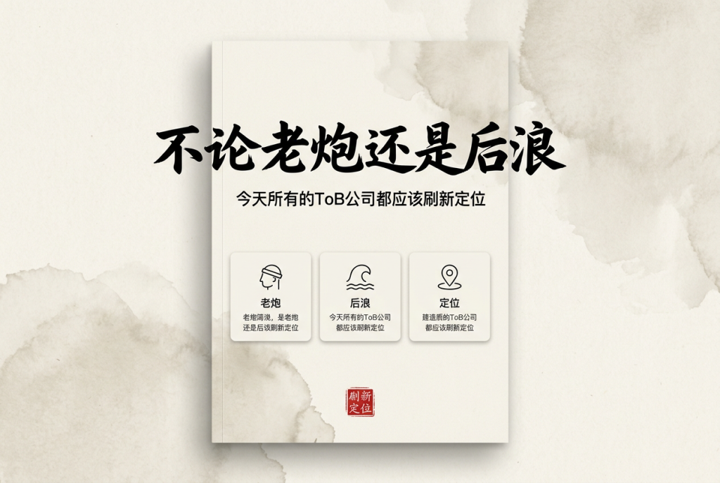 今天所有的ToB公司都应该刷新定位